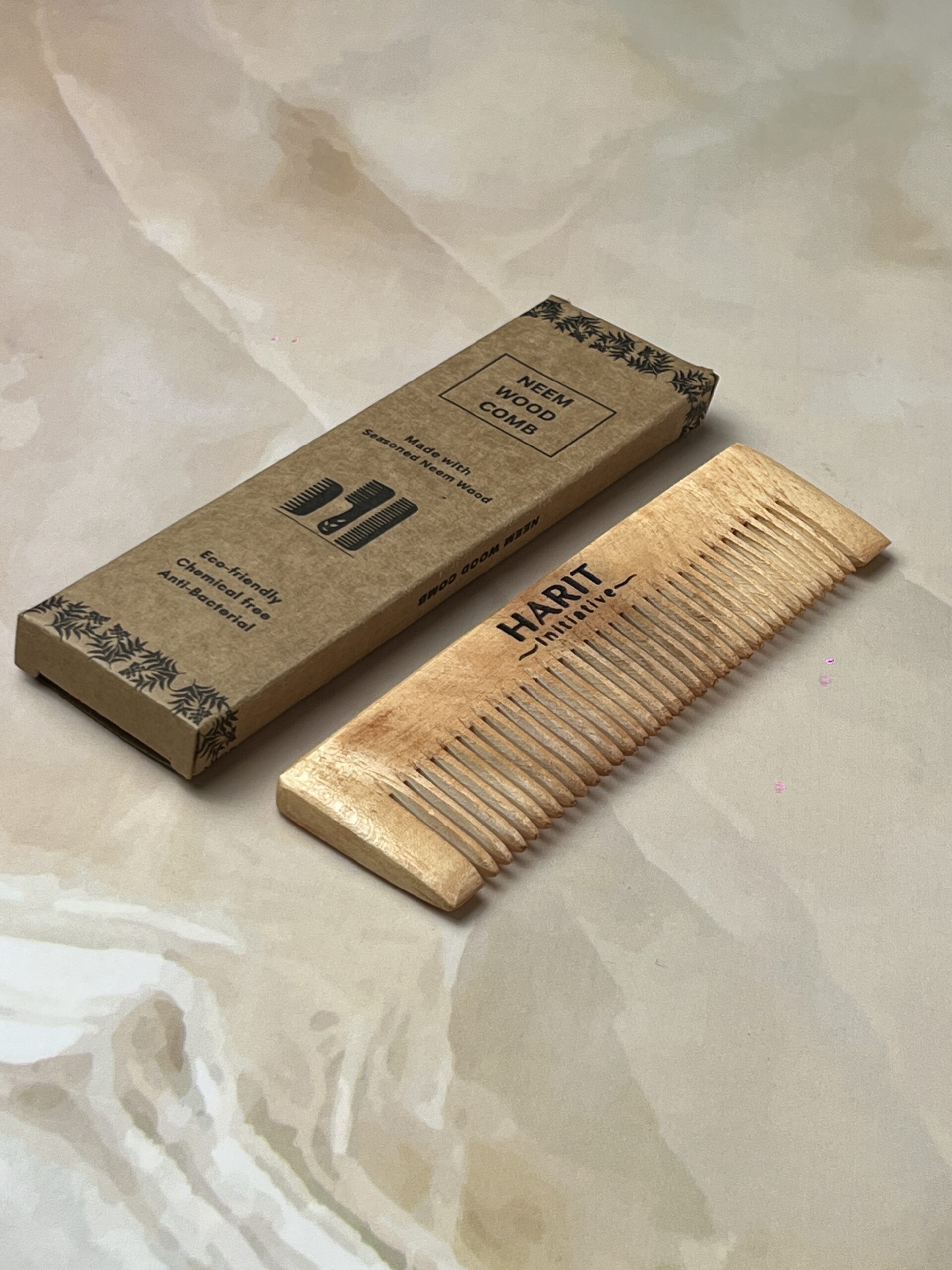 Wooden Neem Comb - Small (12.5*3.5 cms)